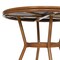 Flash Furniture Lourdes French Bistro 31.5in. Table, Black and White PE Rattan, Glass Top w/4 Stack Chairs SDA-AD641012-80-4002A-BKWH-NAT-GG - alternate 9